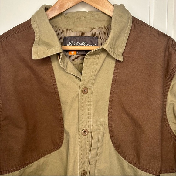 Eddie Bauer cotton vented hunting shirt large - Picture 2 of 11